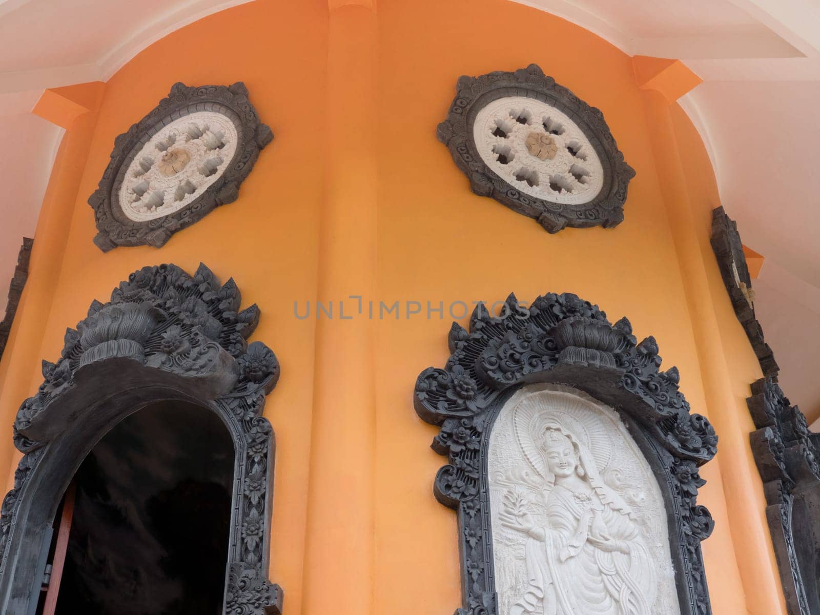 Hindu temple with statues of the gods on Bali island, Indonesia. Balinese Hindu Temple, old hindu architecture, Bali Architecture, Ancient design