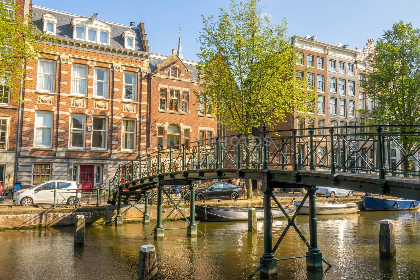 Old Footbridge Over a Canal in Amsterdam by Ruckzack
