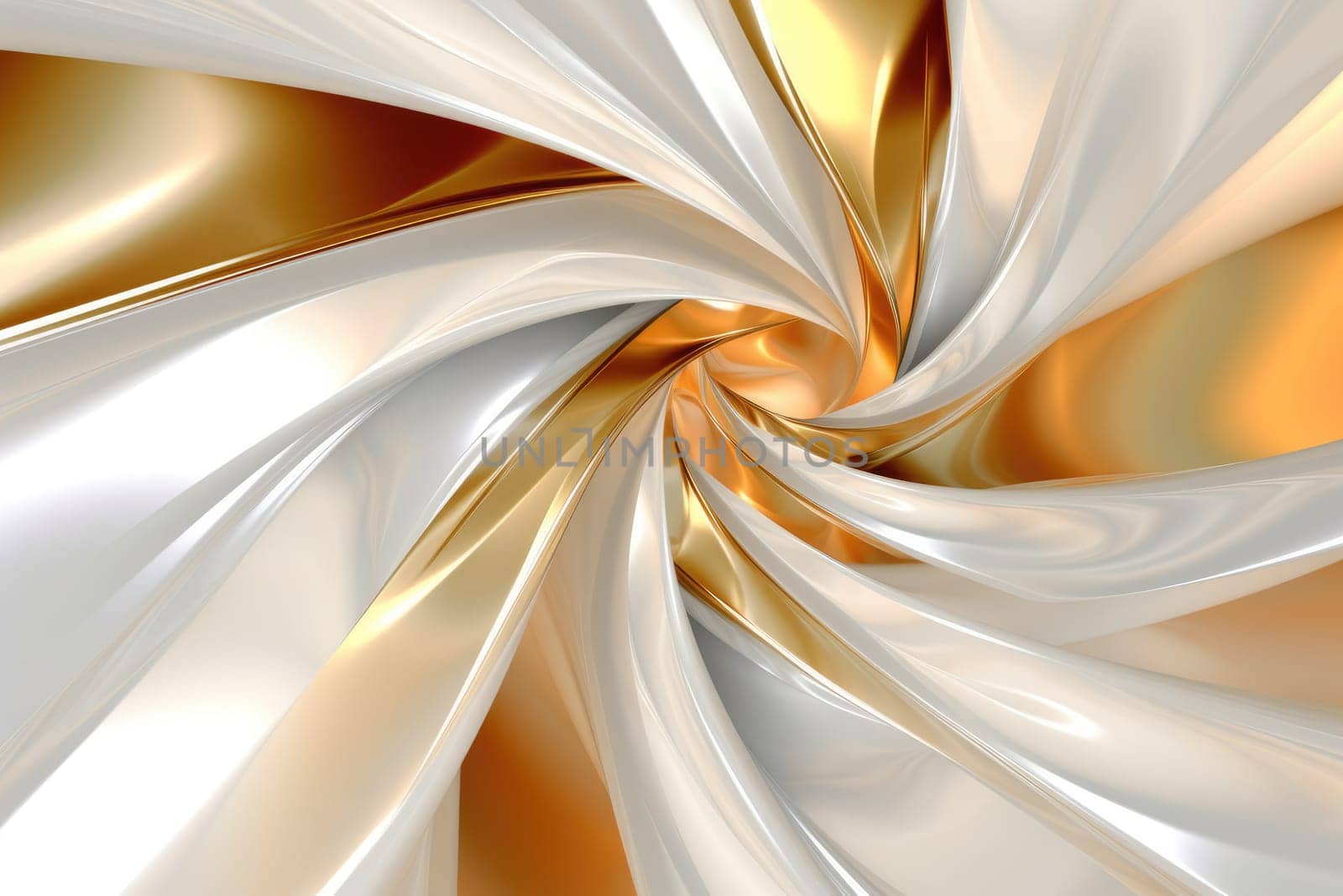 Abstract painting with epoxy resin, whites and gold, Generative AI by Desperada