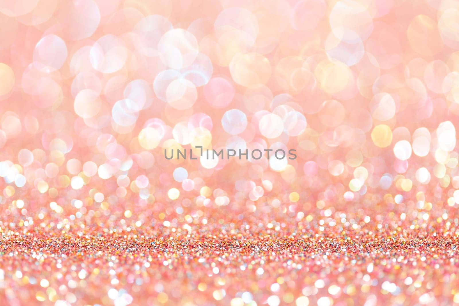 sparkles of rose glitter abstract background. Copy space.