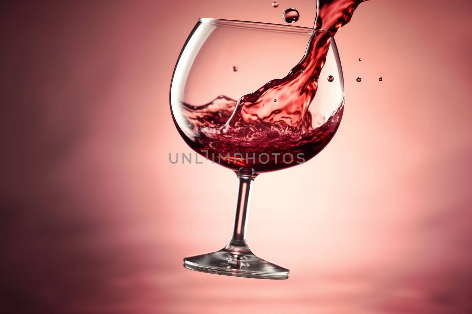 concept wine liquid background taste drink glass wineglass pouring eatery gradient party red closeup cabernet merlot wine alcohol glass bottle bordeaux bar. Generative AI.