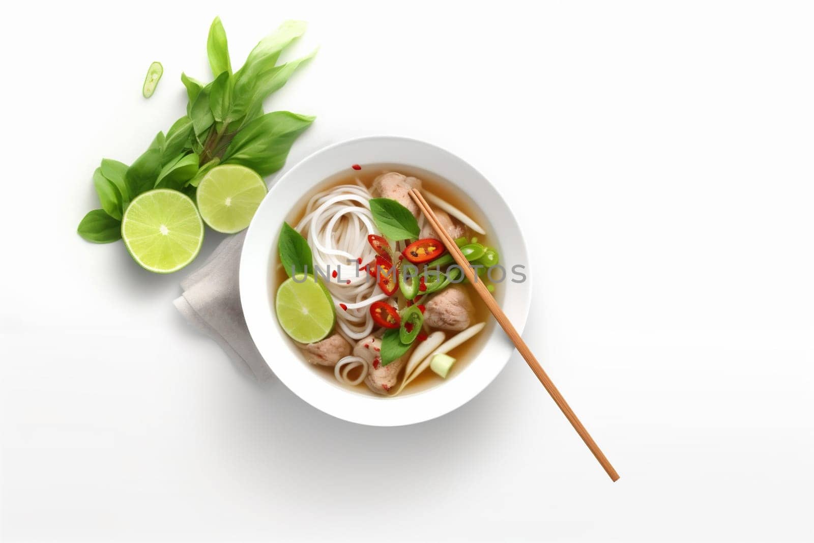 diet dish broth cookery chinese noodle food meal lunch white pepper bowl dinner cooking korea vietnam background vegetable soup asian traditional. Generative AI.