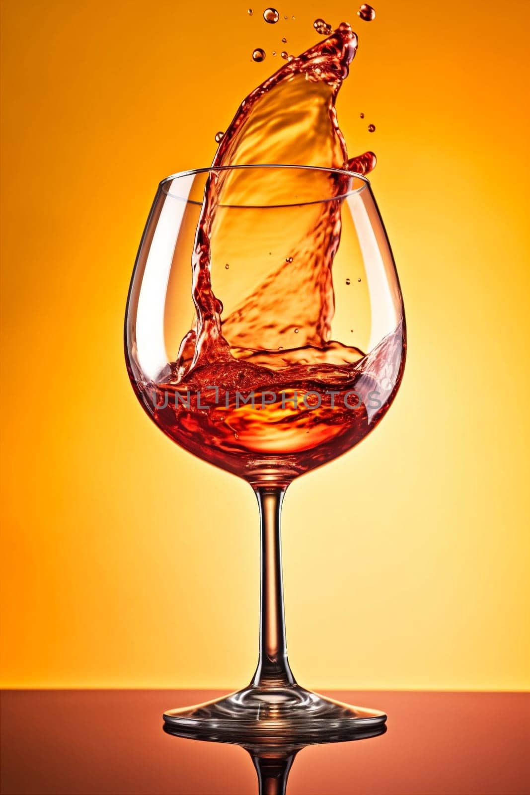 red alcohol background liquid party gradient glass white closeup wine drink. Generative AI. by SHOTPRIME
