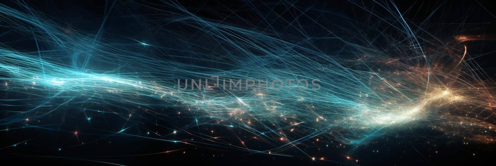 Blue light streak, fiber optic, speed line, futuristic background for 5g or 6g technology wireless data transmission, high-speed internet in abstract. internet network concept.
