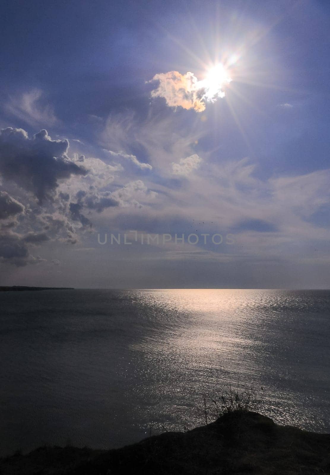 Beautiful clouds and seascape in eastern Crimea