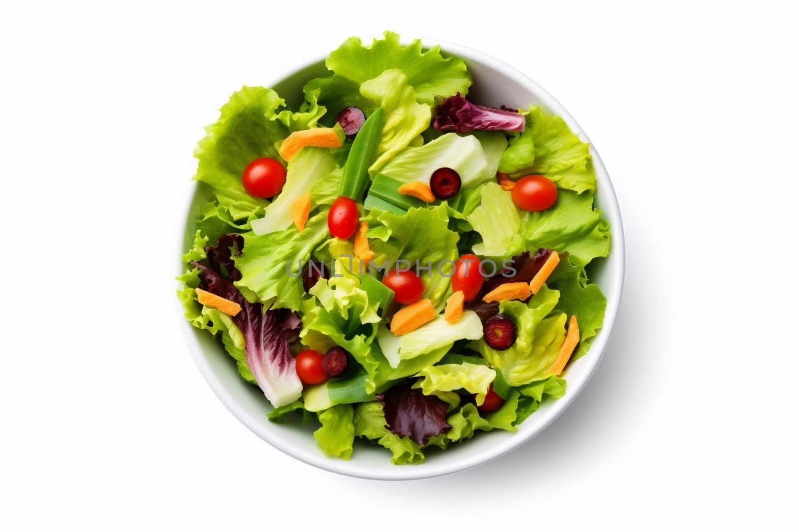 vegetable tomato vegetarian lettuce lunch food fresh healthy green salad. Generative AI. by SHOTPRIME
