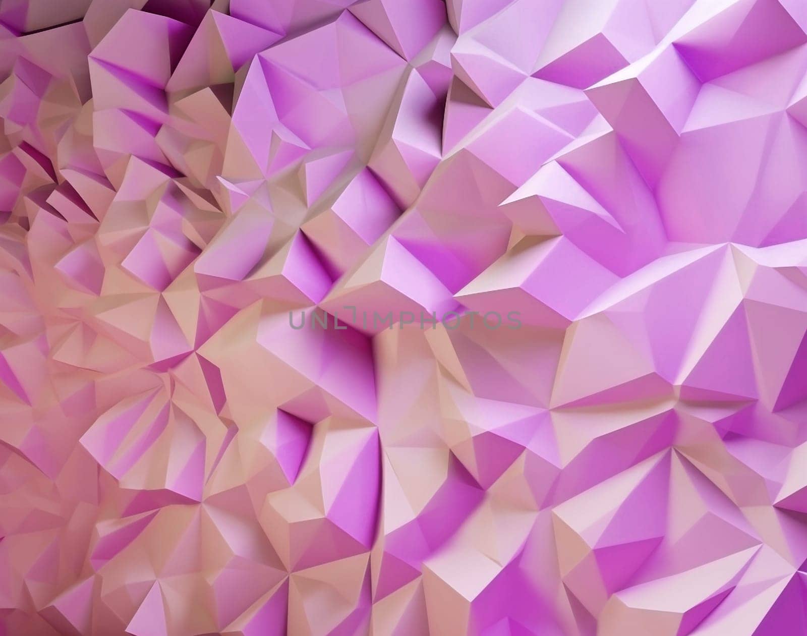 abstract low poly light pink background, generative AI. High quality photo
