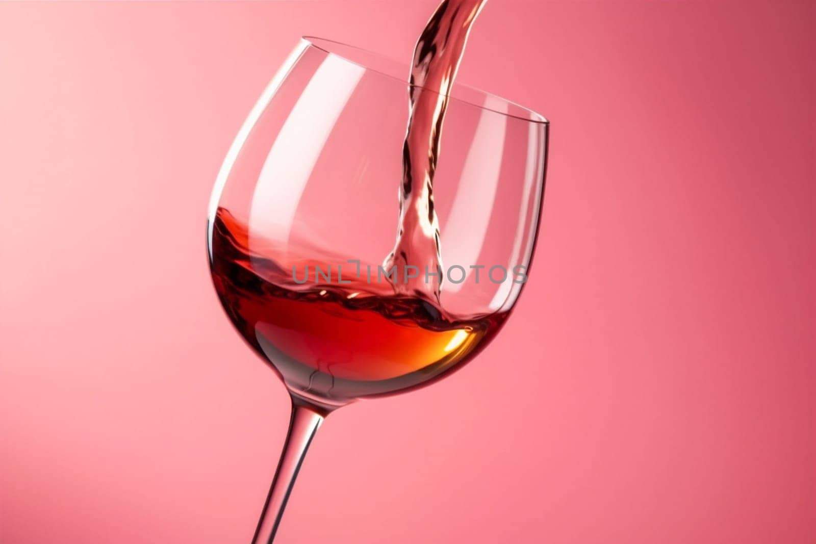 drink splashing red alcohol liquid eatery glass wineglass background closeup pouring glass white beverage gradient crystal wine splash goblet party transparent wine. Generative AI.
