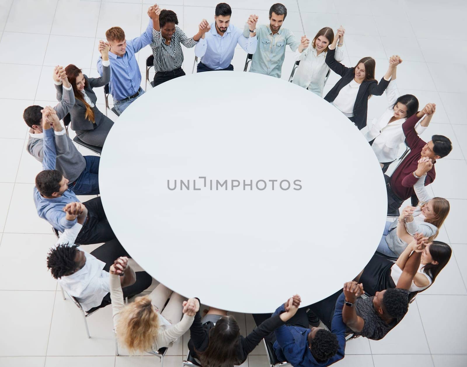 Multi-Ethnic Office Conference Room. CEO does Presentation for Diverse Young Entrepreneurs,