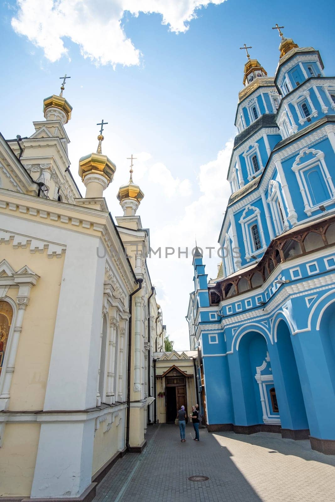 Kharkiv, Ukraine - 20 July 2019: Pokrovsky Cathedral in center of Kharkov