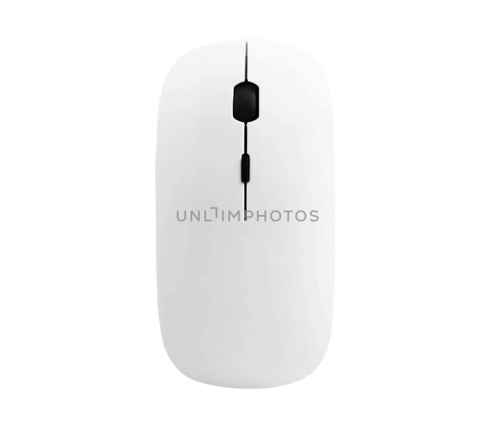 Wireless computer mouse isolated on a white background