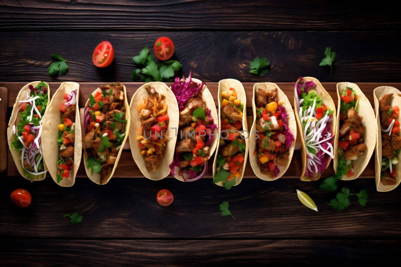 food onion tacos food fresh mexican mexican beef fast chili pepper delicious sauce hot spicy bread meal tomato vegetable illustration taco. Generative AI.