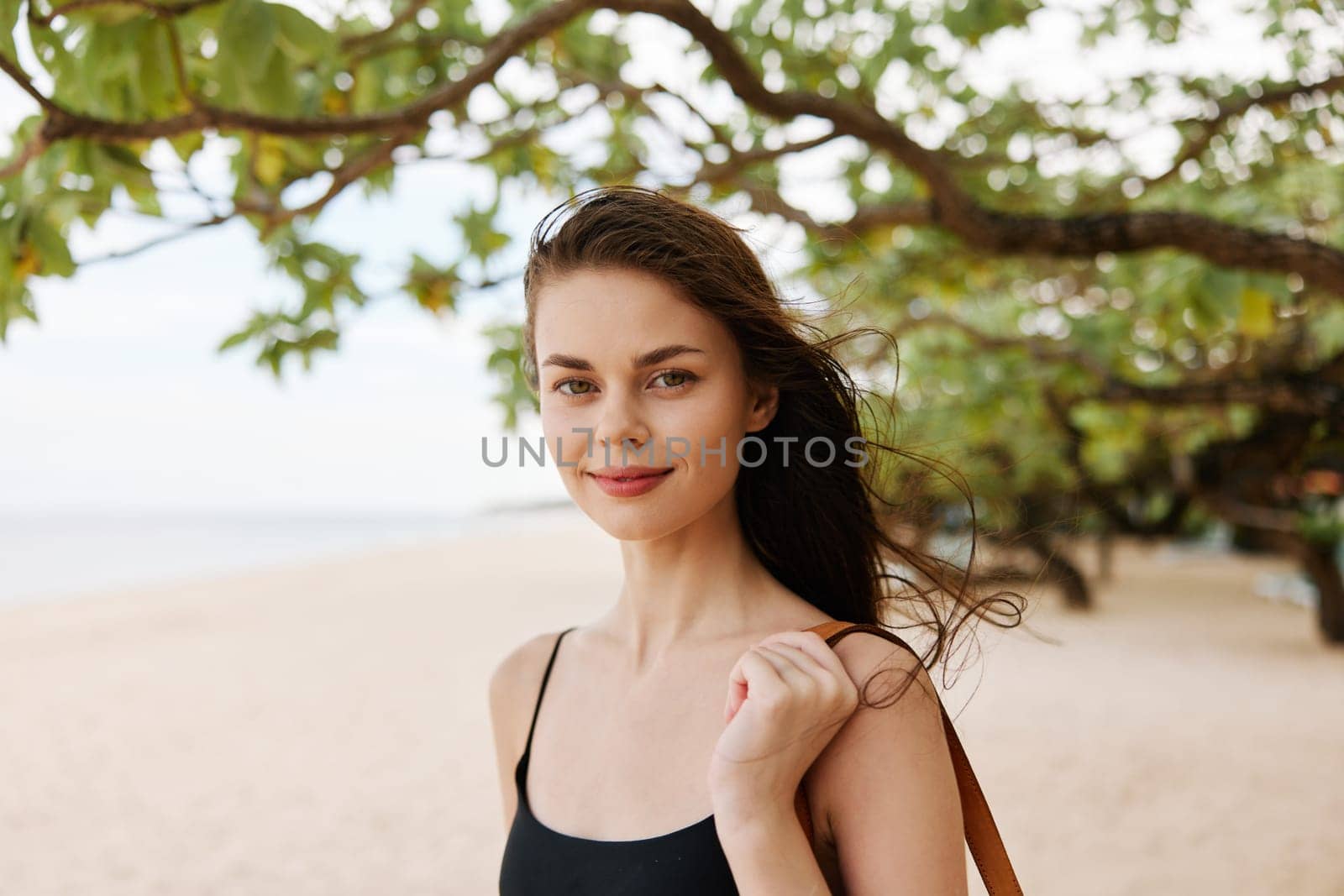 ocean woman nature sunlight summer young beach sand sea vacation smile by SHOTPRIME