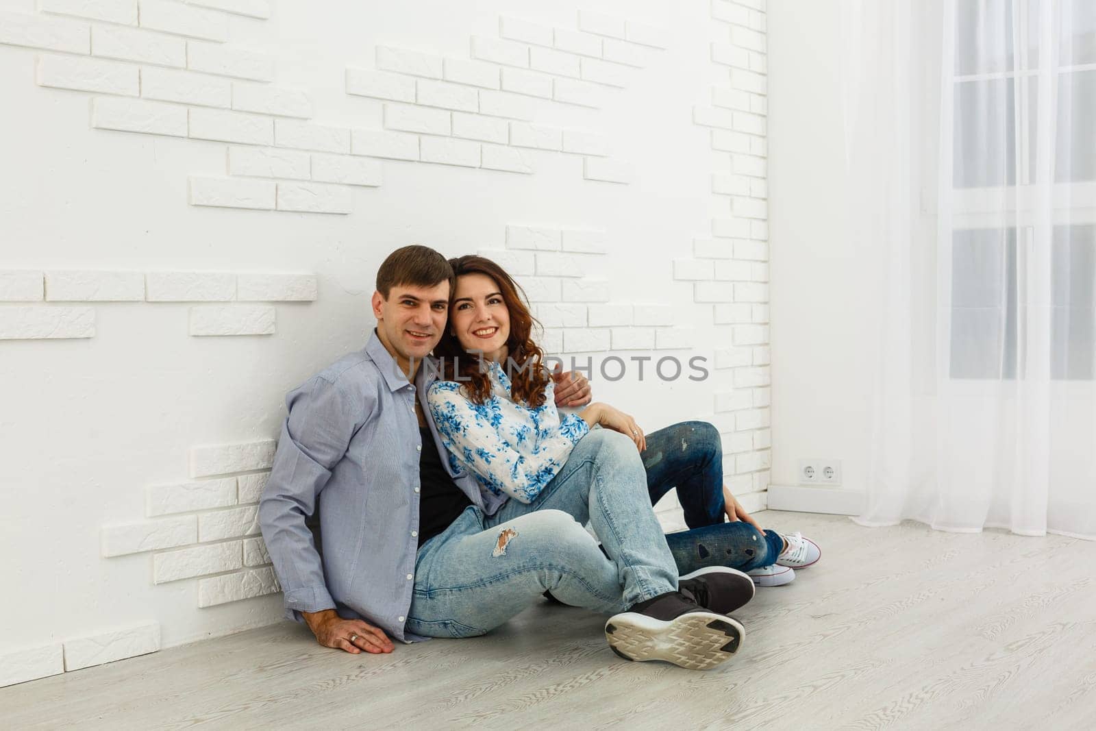 Young couple in love have fun i on new years eve or st valentines day