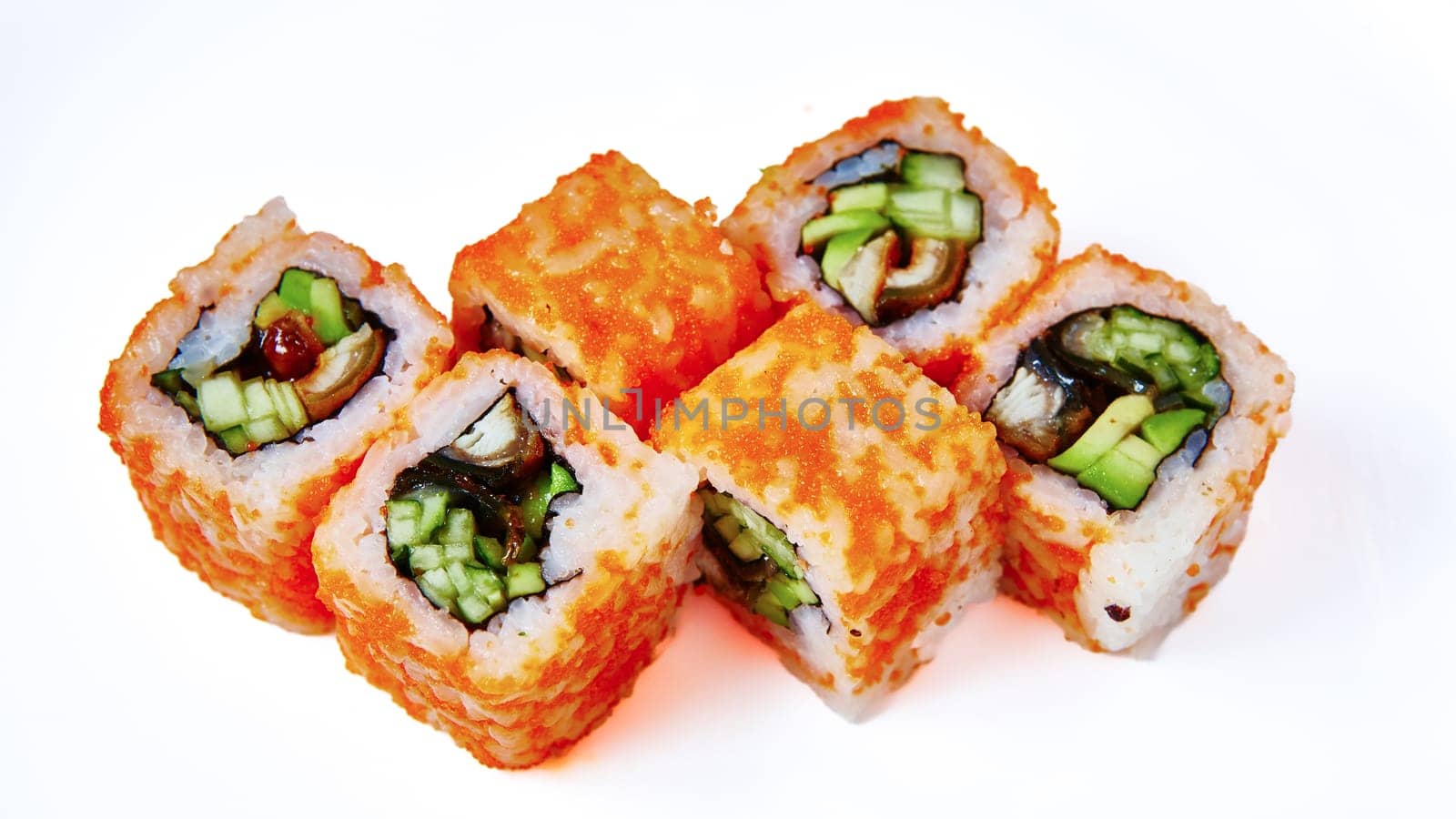 Sushi california roll with tuna in caviar by sarymsakov