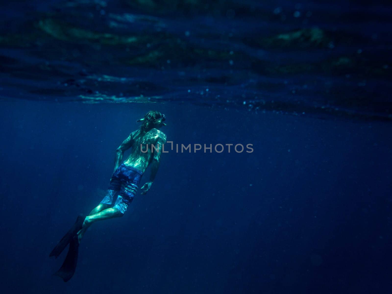 shooting underwater. bali