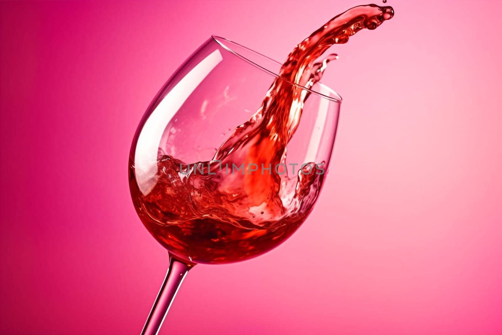 red wine party background gradient wine alcohol drink liquid glass glass closeup. Generative AI. by SHOTPRIME