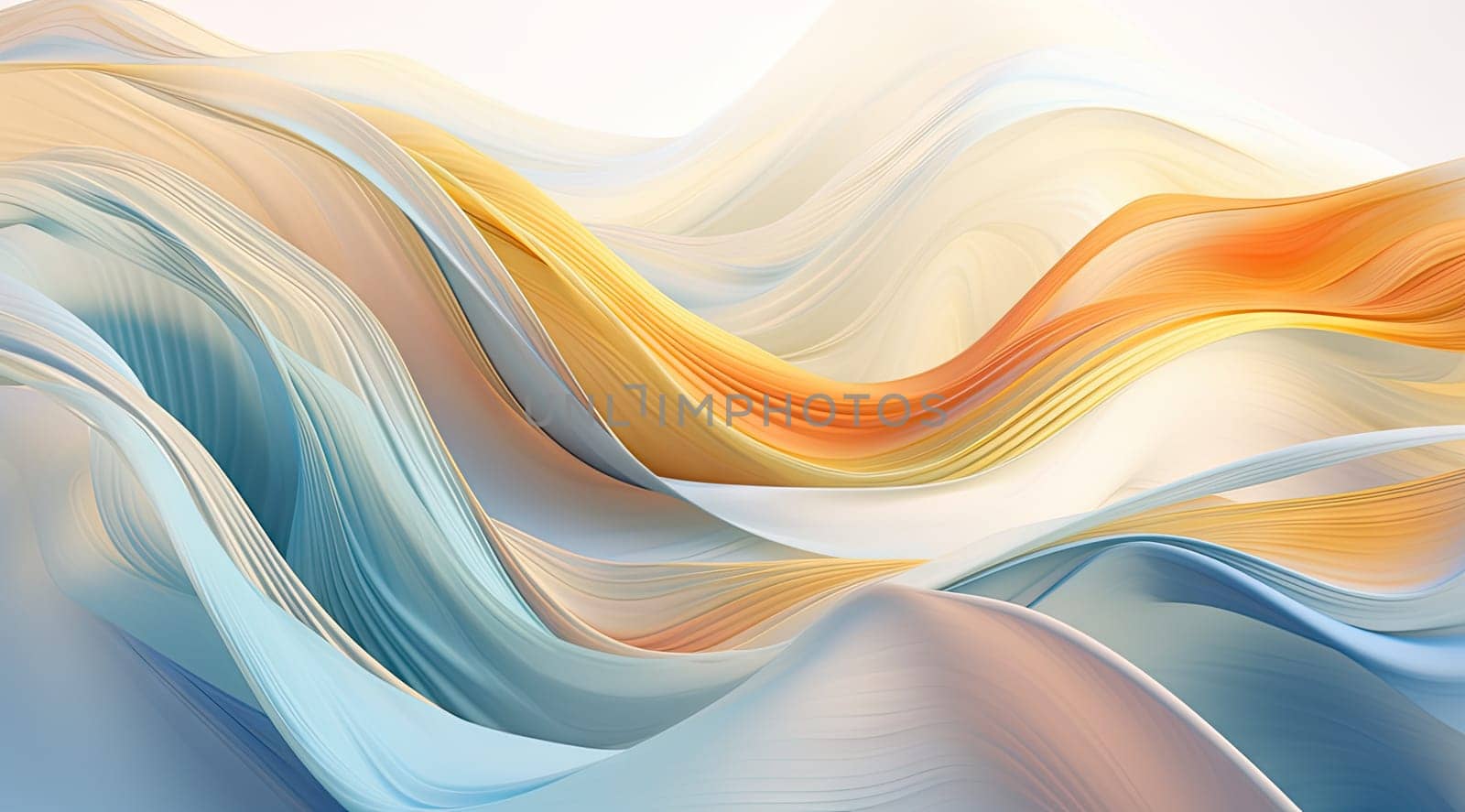 Multi layers color texture papercut layers in gradient banner. Cover layout material design template. Abstract realistic papercut decoration textured with cardboard wavy layers. Ai generative