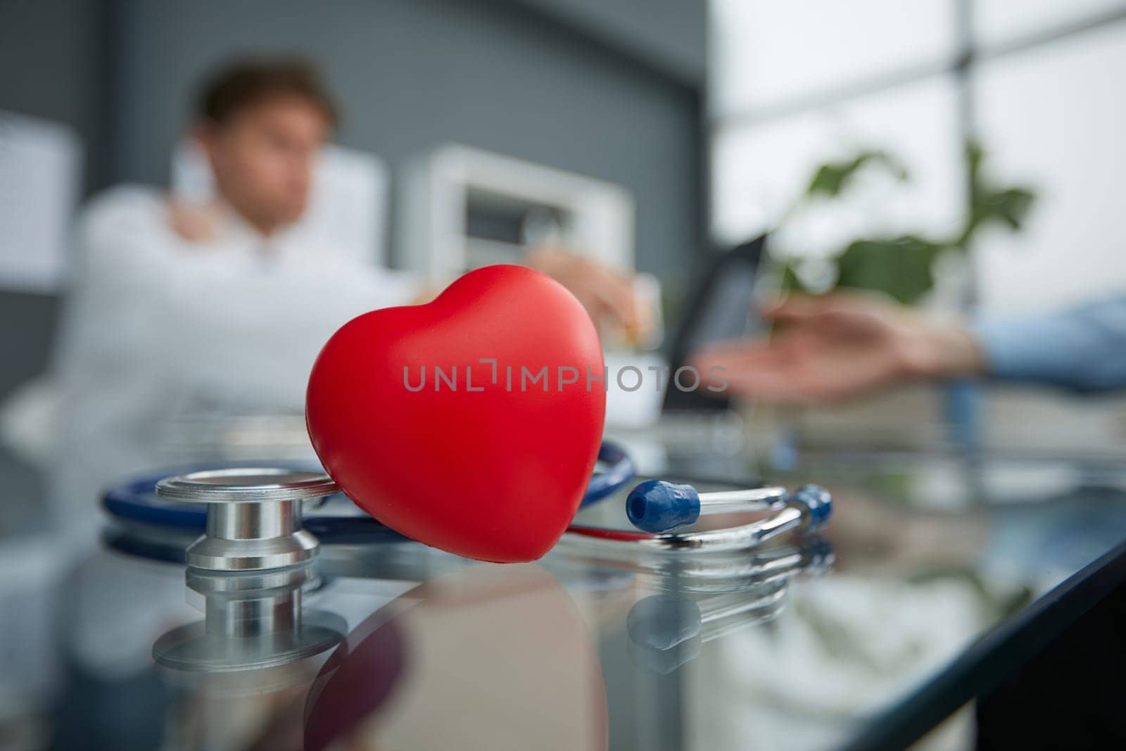 The concept of a healthy heart and normal blood pressure.