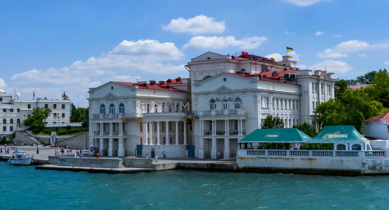 Palace of Childhood and Youth or Palace of Pioneers on the embankment in Sevastopol, Crimea by Hydrobiolog