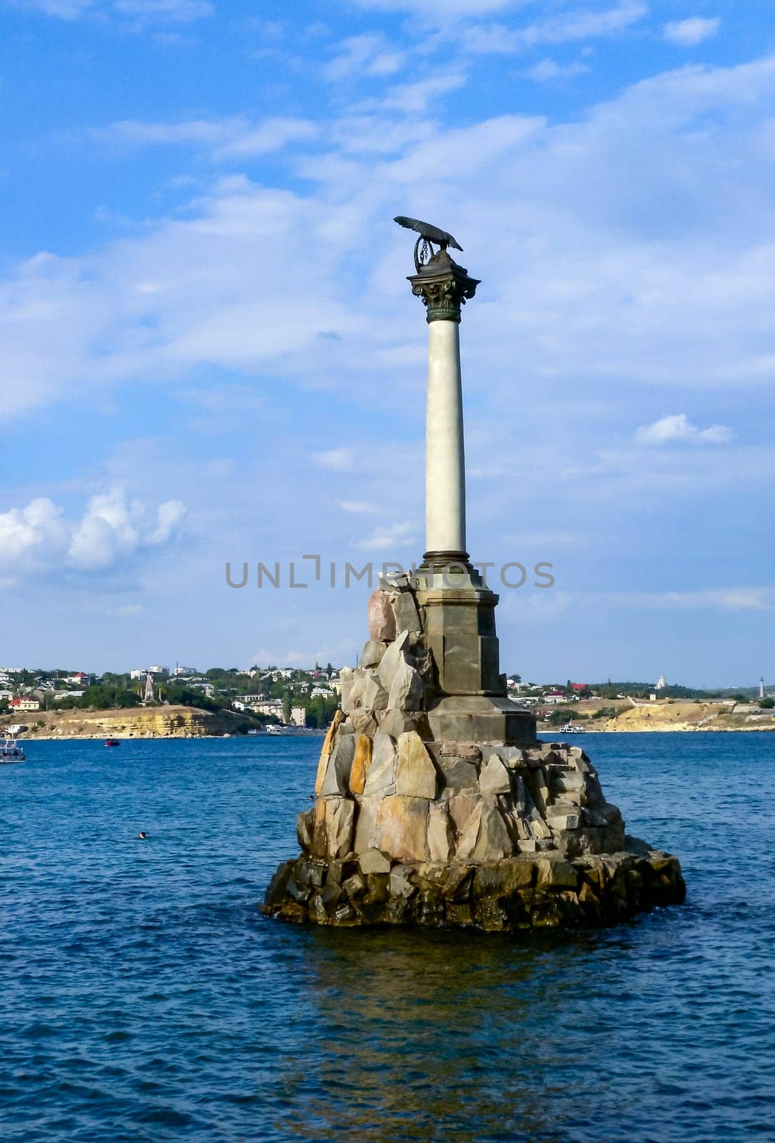 SEVASTOPOL, UKRAINE - JUNE 26, 2012: Monument to the Sunken Ships, Sevastopol
