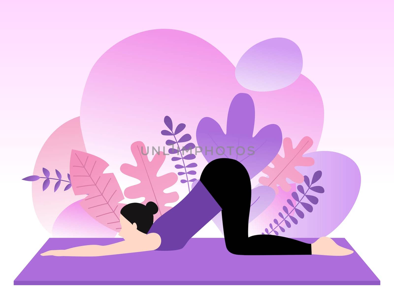 love,violet,gesture,yoga,purple,illustration,magenta,pink,plant,silhouette by ogqcorp