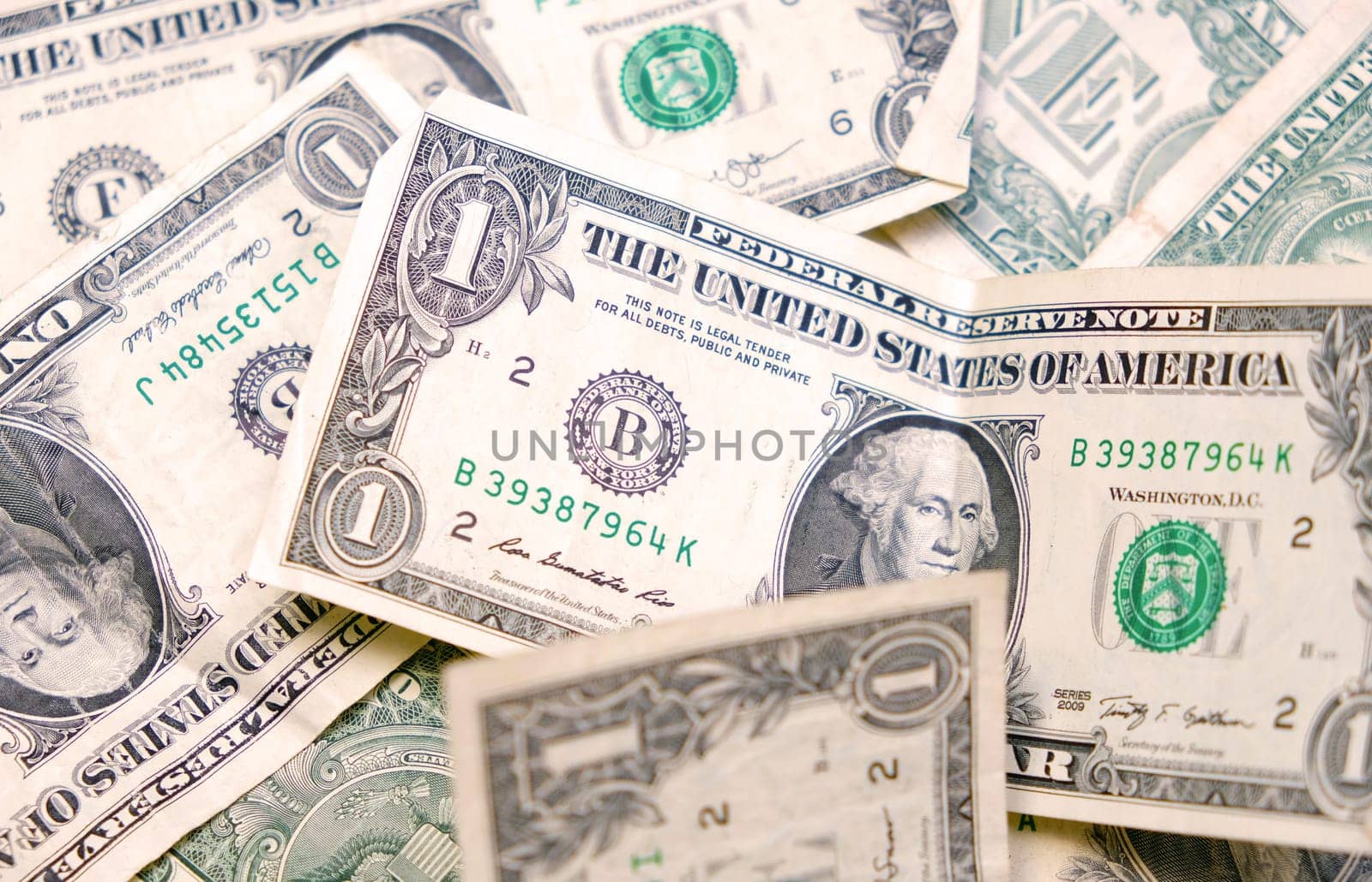 Banknotes US dollars. Money of USA. High quality photo