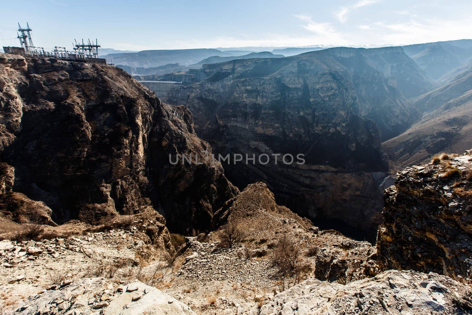 Sulak canyon. Chirkeyskaya HPP. Nature Of The Caucasus. Dagestan, Russia.