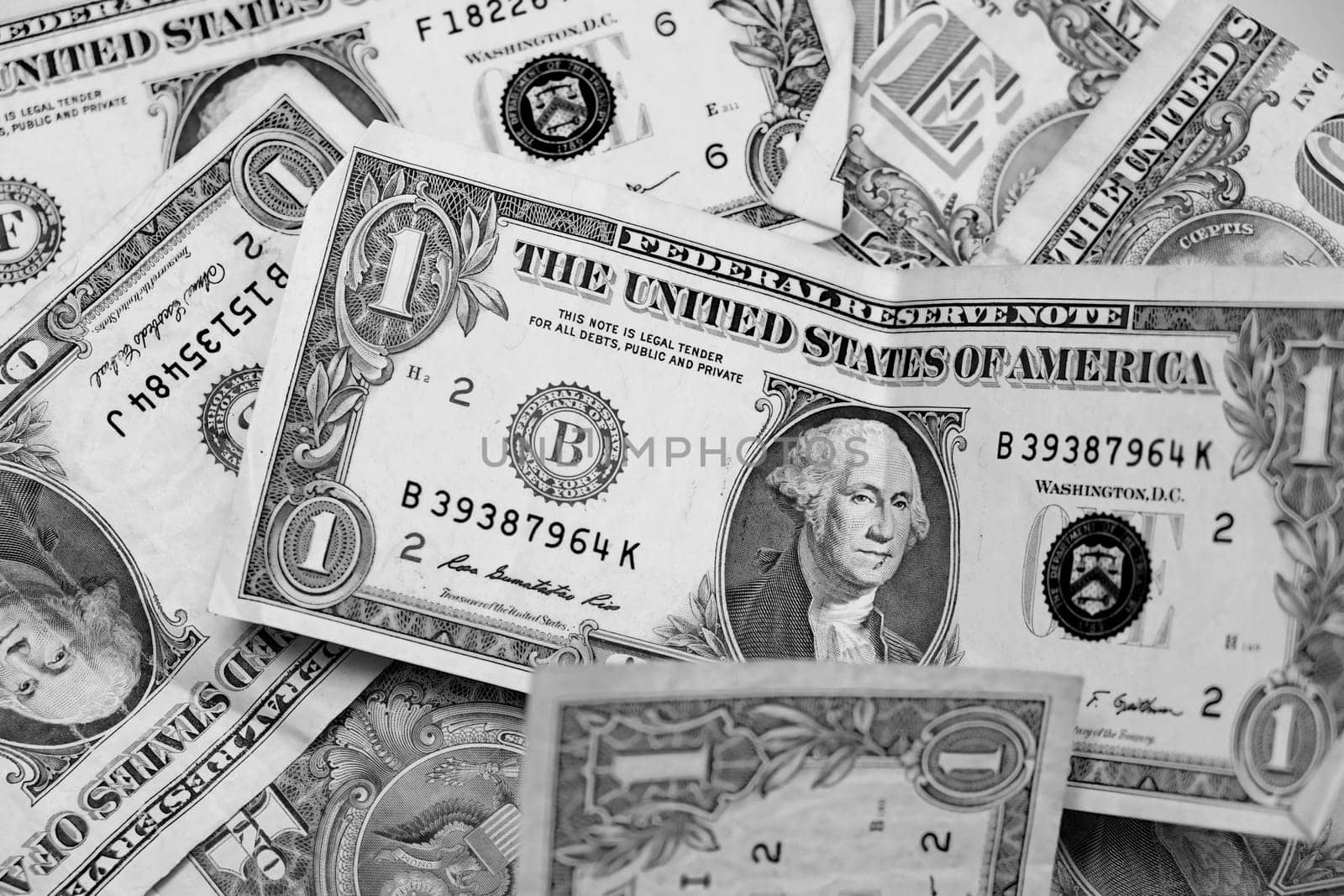 Banknotes US dollars. Money of USA. High quality photo