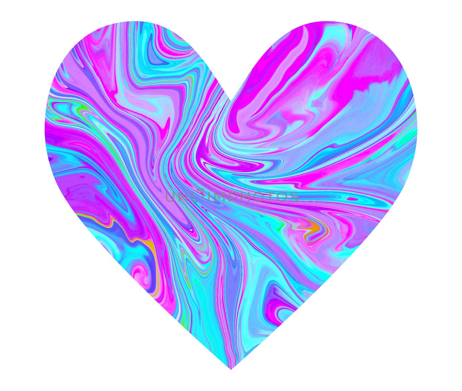 Purple marble heart. the silhouette of the heart is a symbol of love. Valentine's day . High quality illustration