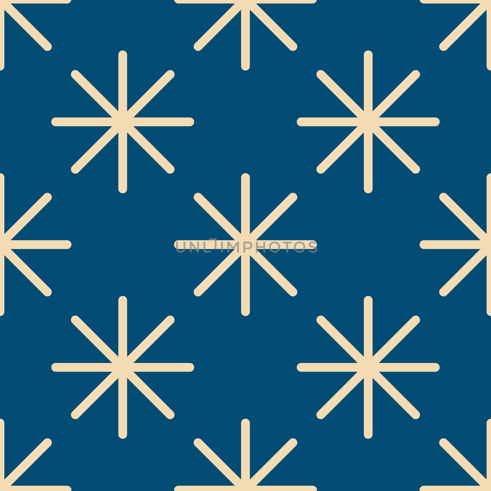 Vintage retro seamless pattern with snowflakes. Christmas background with snowflakes