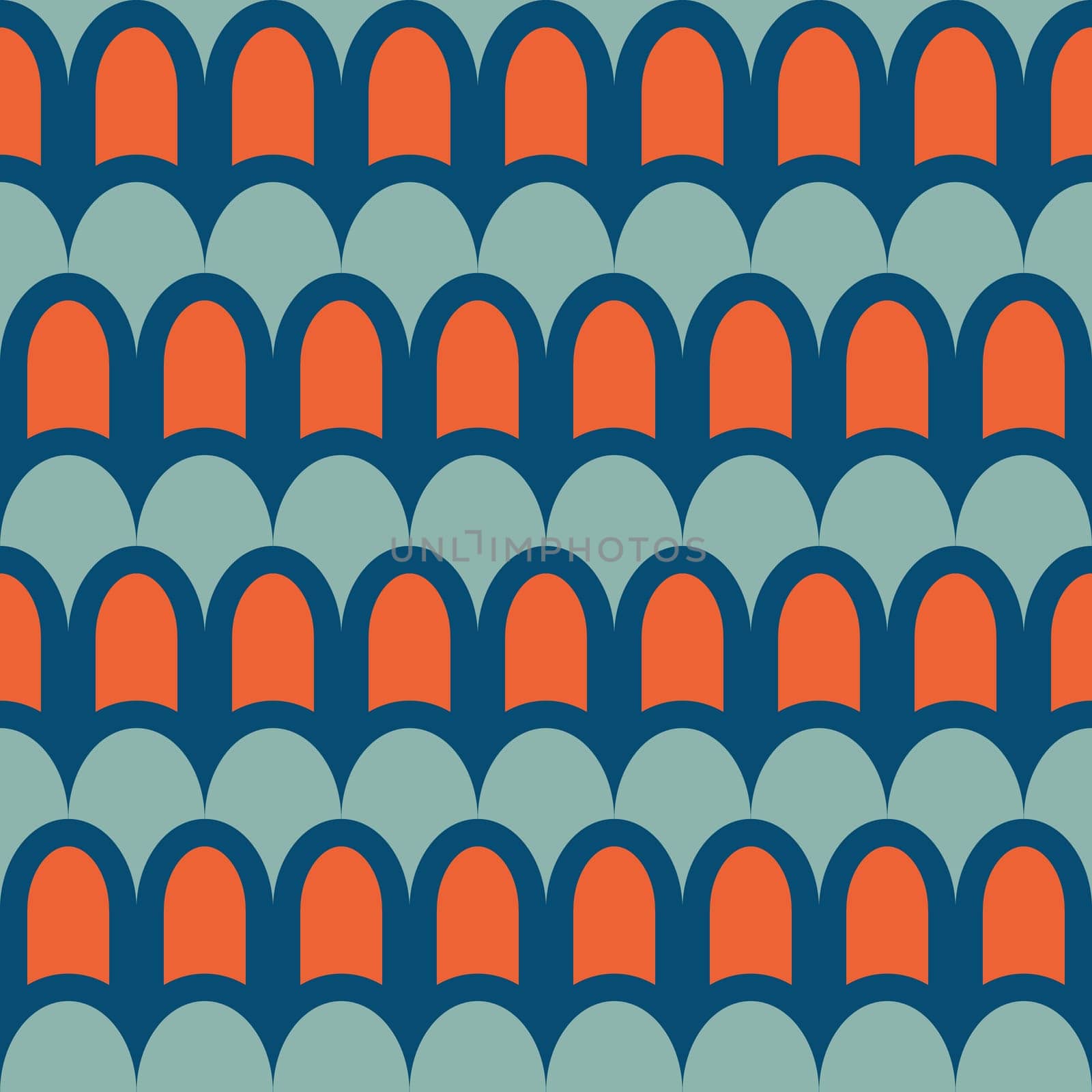 Retro pattern in the style of the 70s and 60s. Geometric vintage pattern