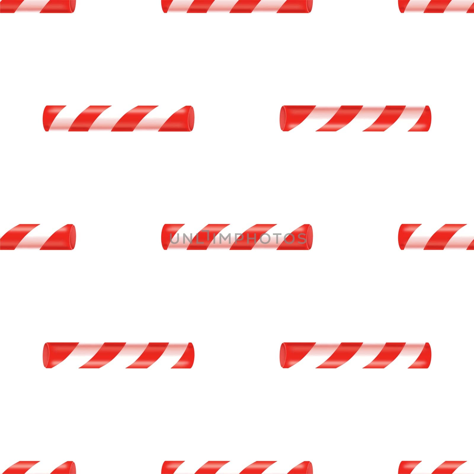 seamless pattern with red and white striped candy sticks. Sweets pattern