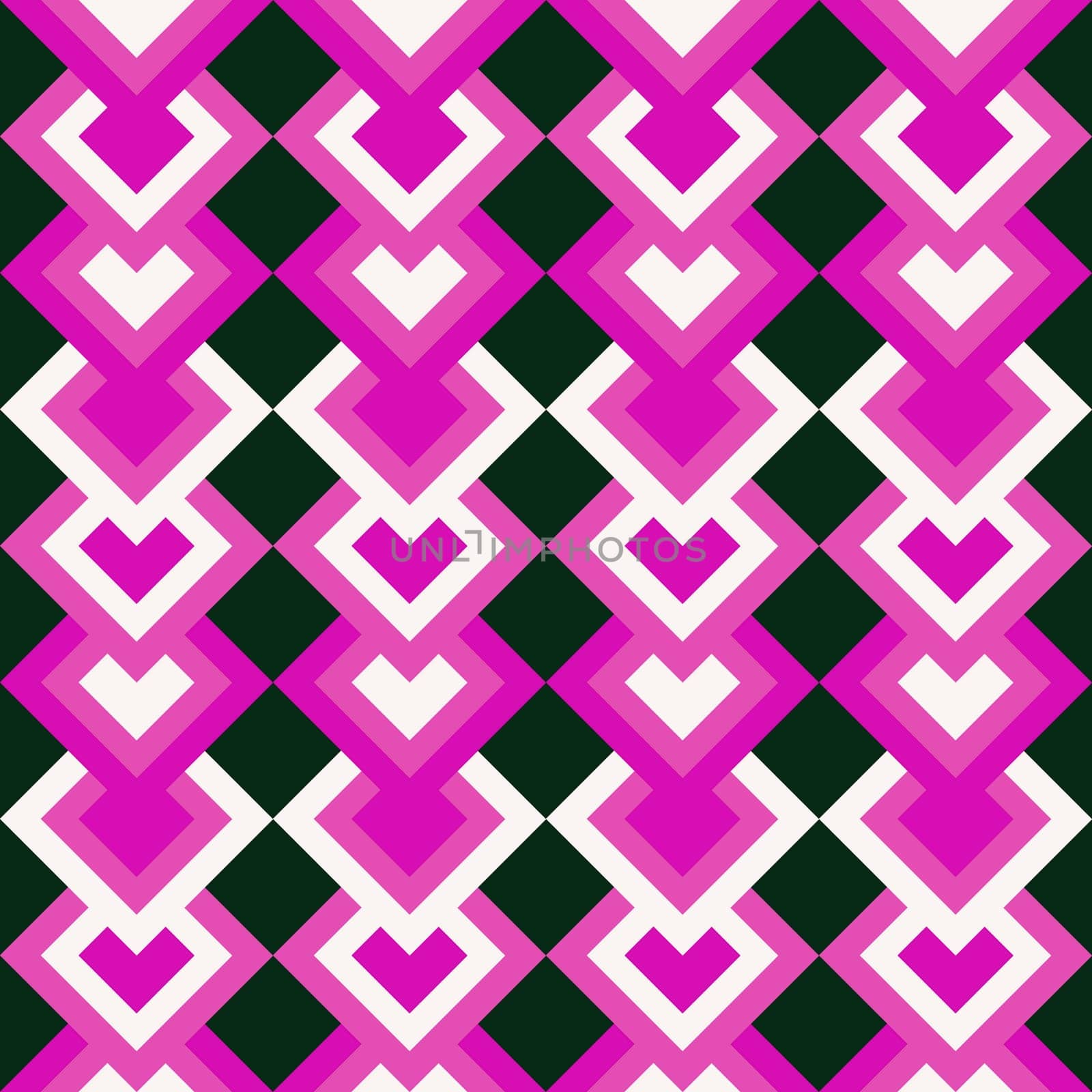 Vintage aestethic pattern with triangles in the style of the 70s and 60 by Dustick