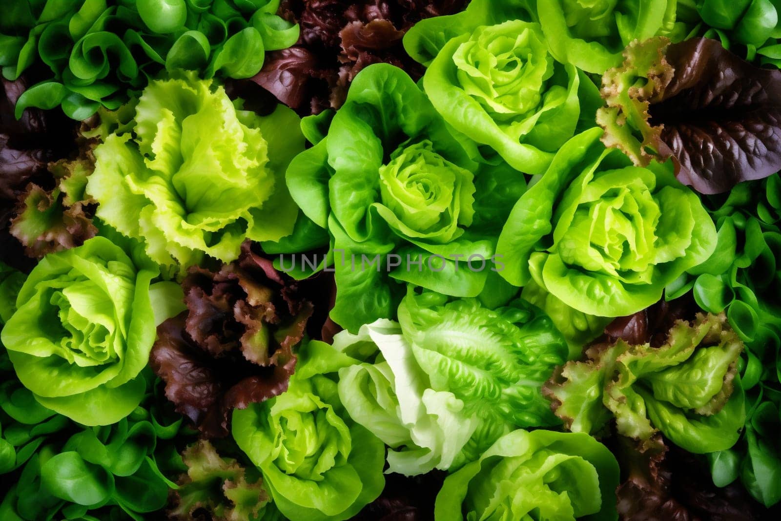 food salad diet vegetarian background dark green vegetable top healthy fresh. Generative AI. by SHOTPRIME