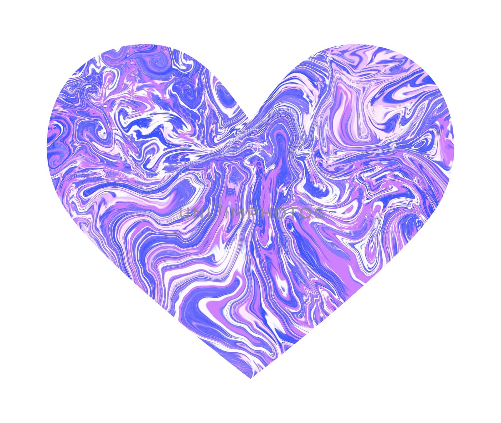 Purple marble heart. the silhouette of the heart is a symbol of love. Valentine's day . High quality illustration
