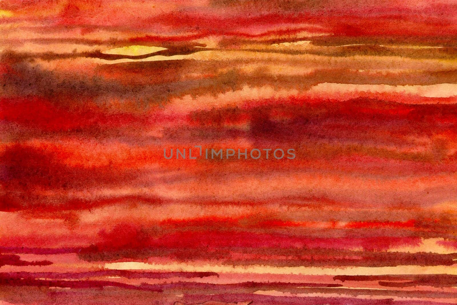 Yellow-red watercolor paper background texture