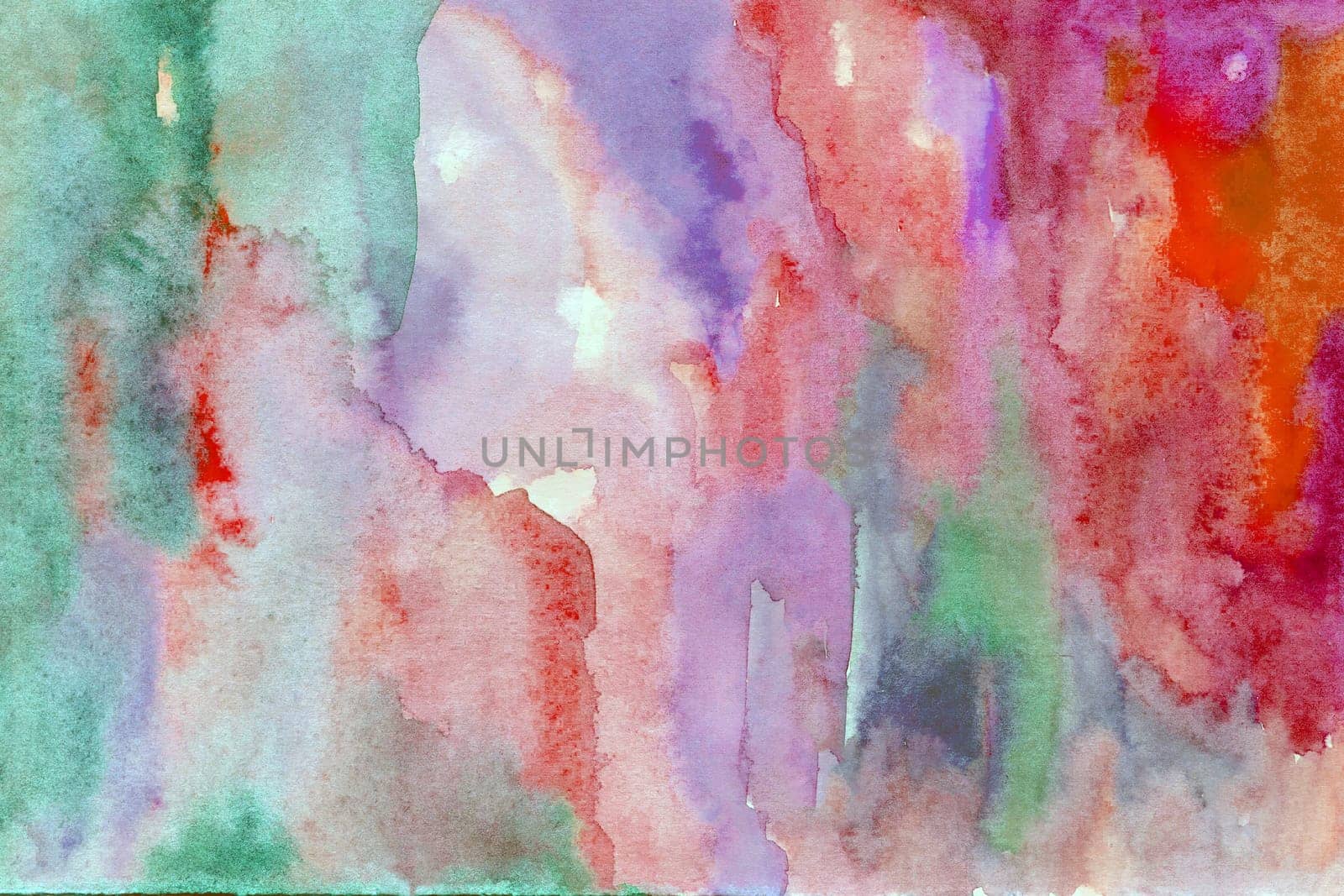 Green - red watercolor paper background texture