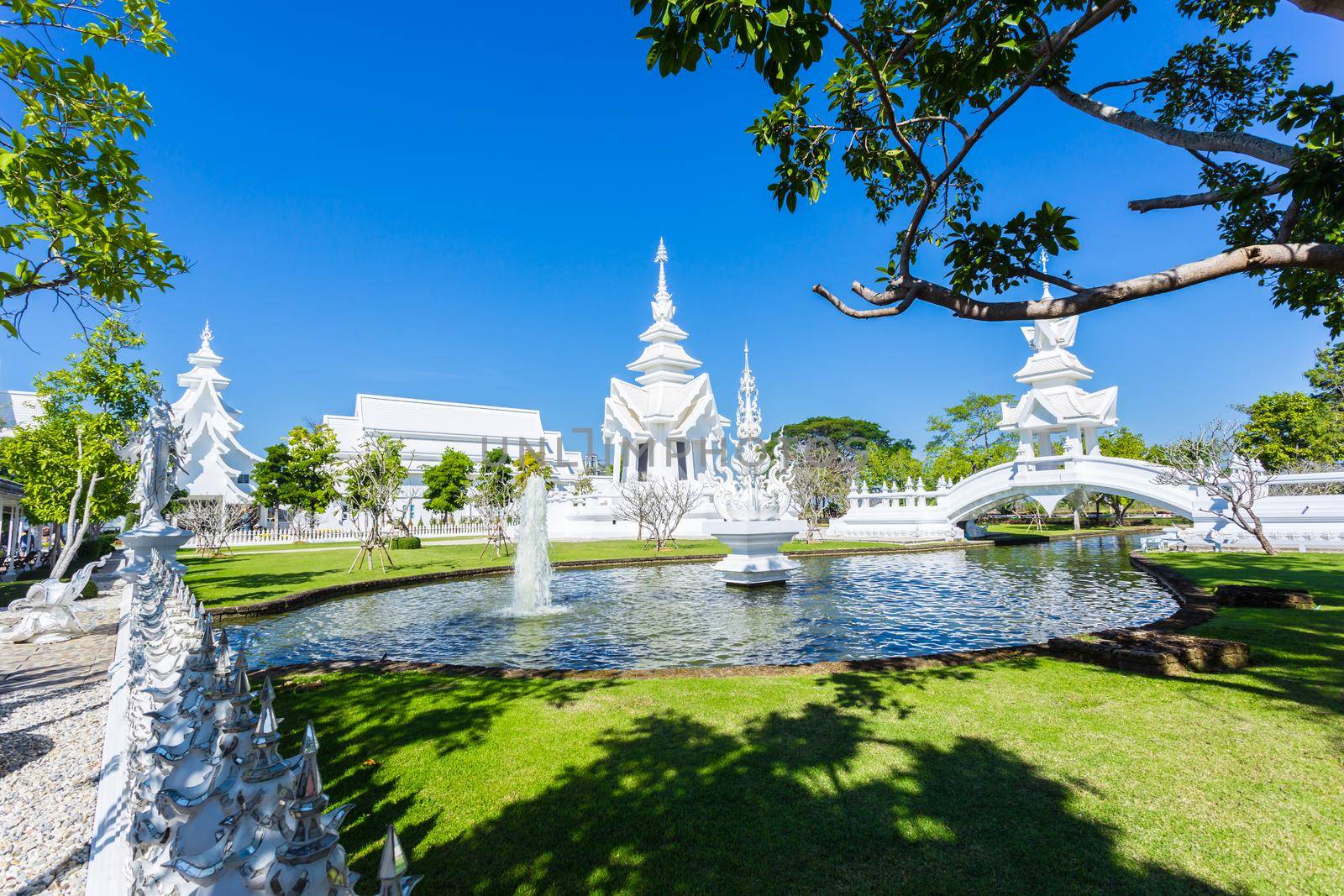 Wat Rong Khun, aka The White Temple, in Chiang Rai, Thailand.