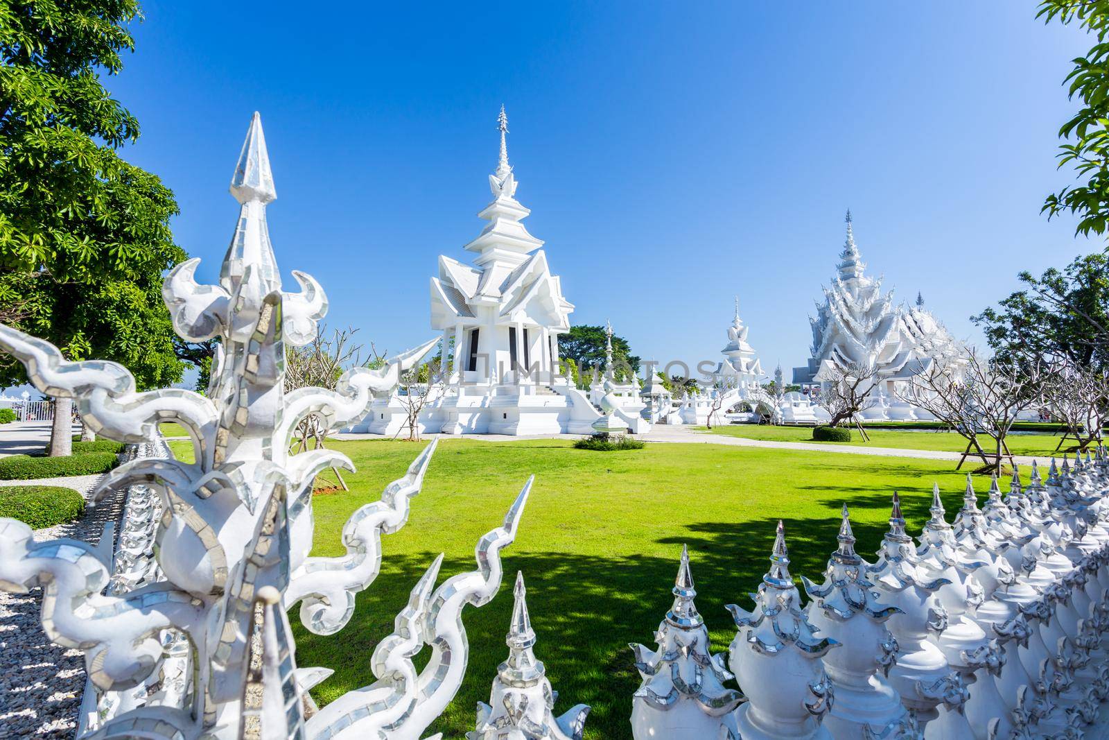 Wat Rong Khun, aka The White Temple, in Chiang Rai, Thailand.