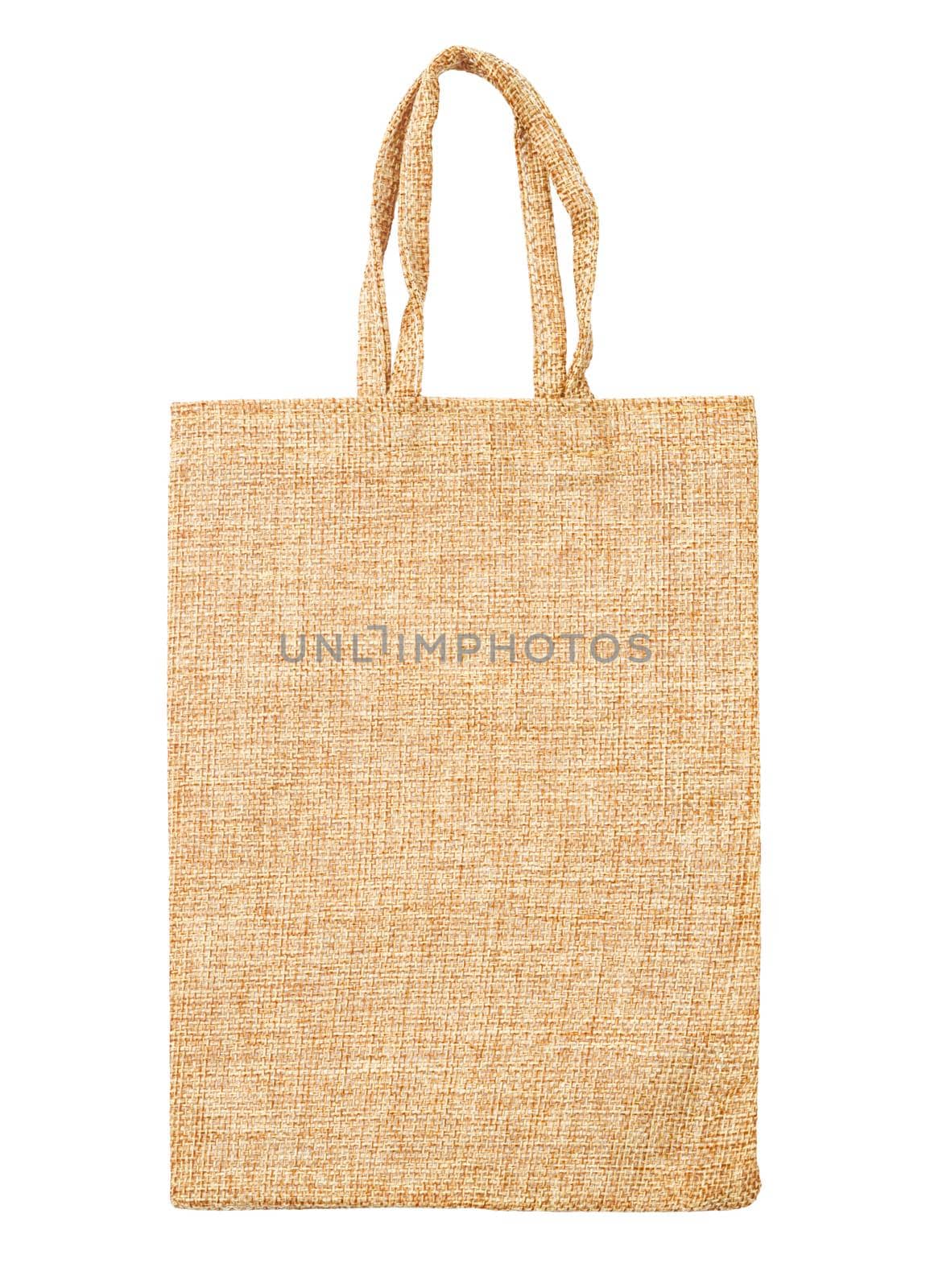 Sack bag isolated on white background with clipping path