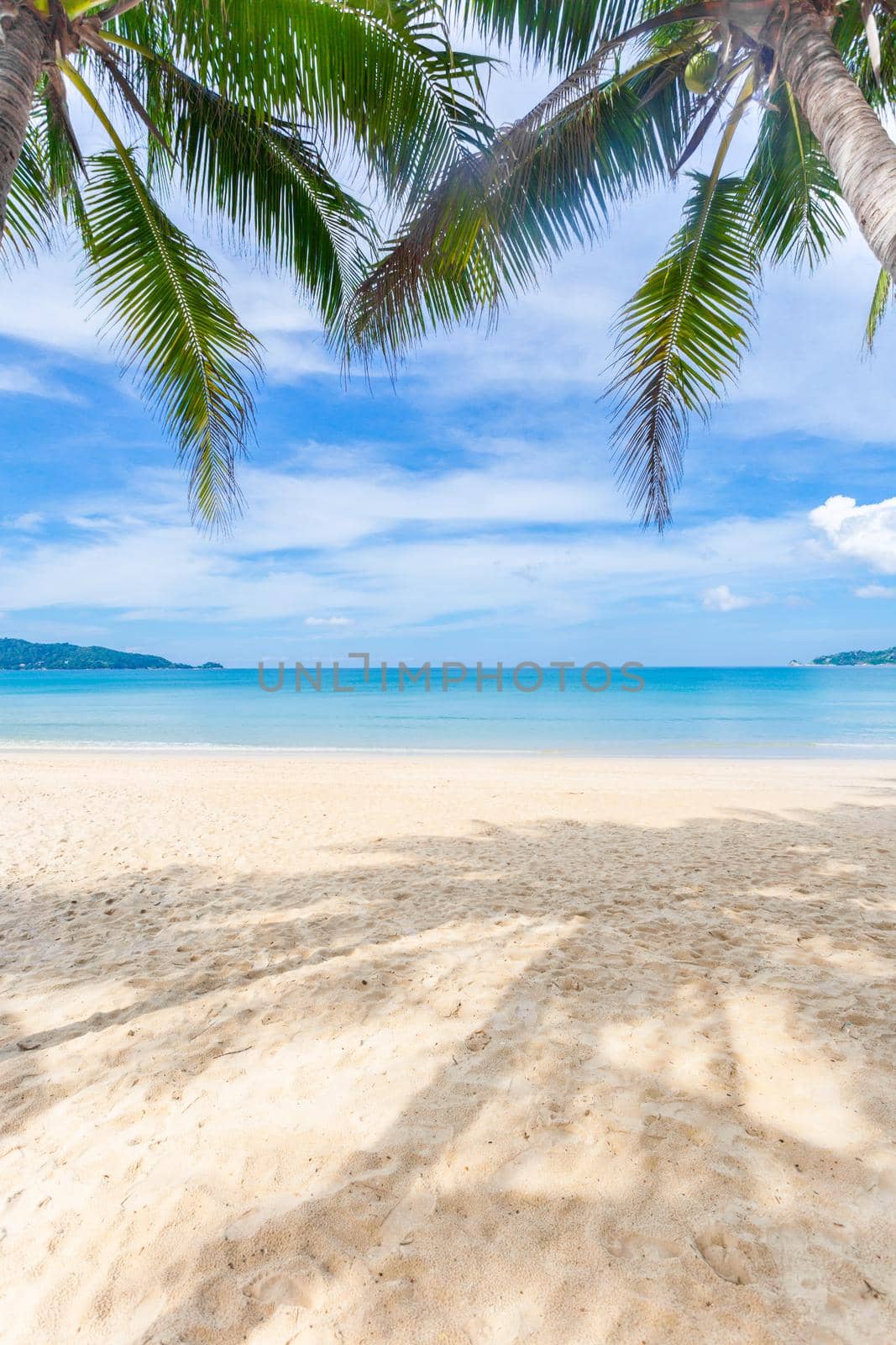 Patong beach in Phuket, Thailand. Phuket is a popular destination famous for its beaches.