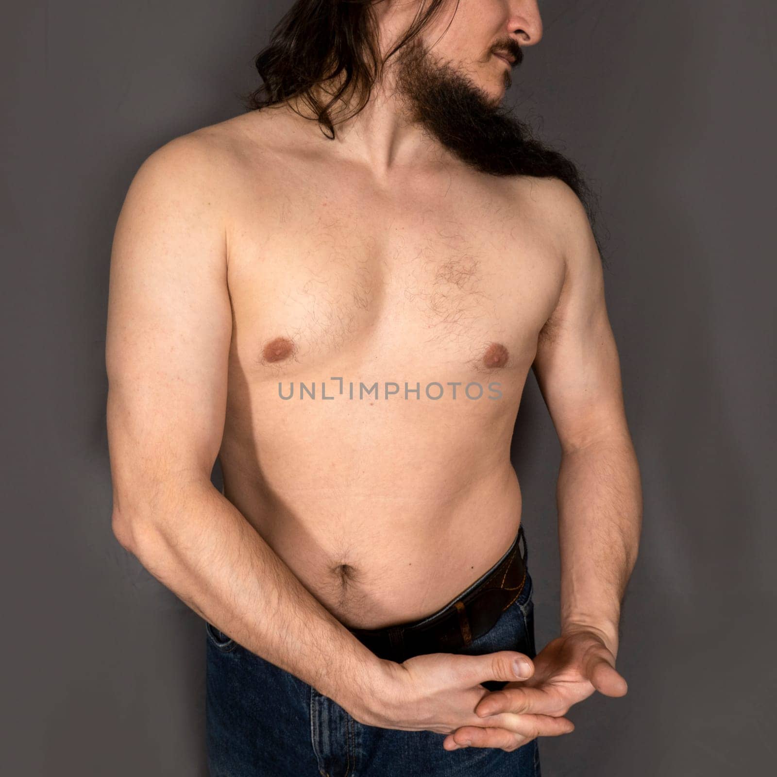 Male model posing . High quality photo