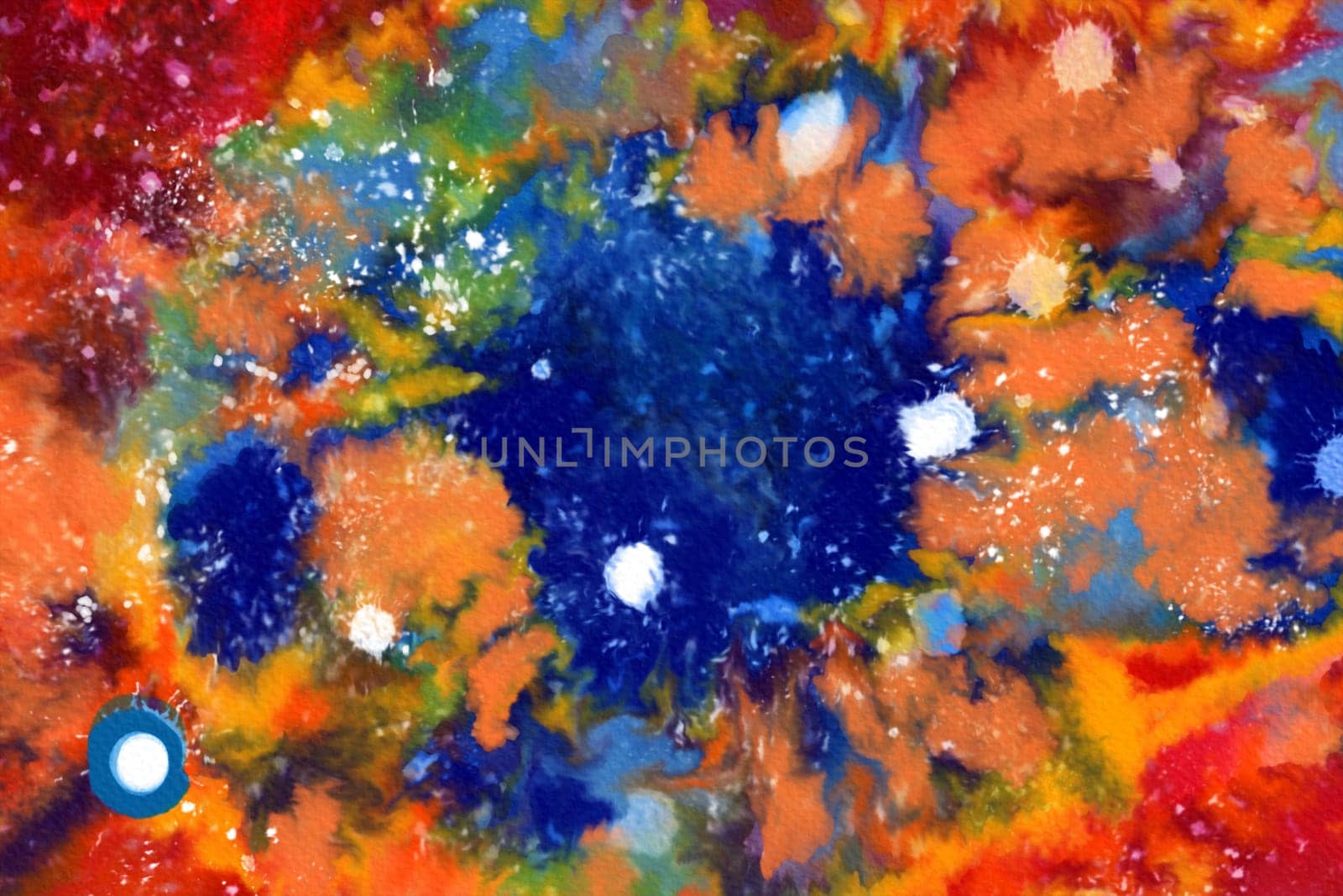 Celestial Watercolor: Exploring Space and Galaxies, watercolor space background, Digital painting.