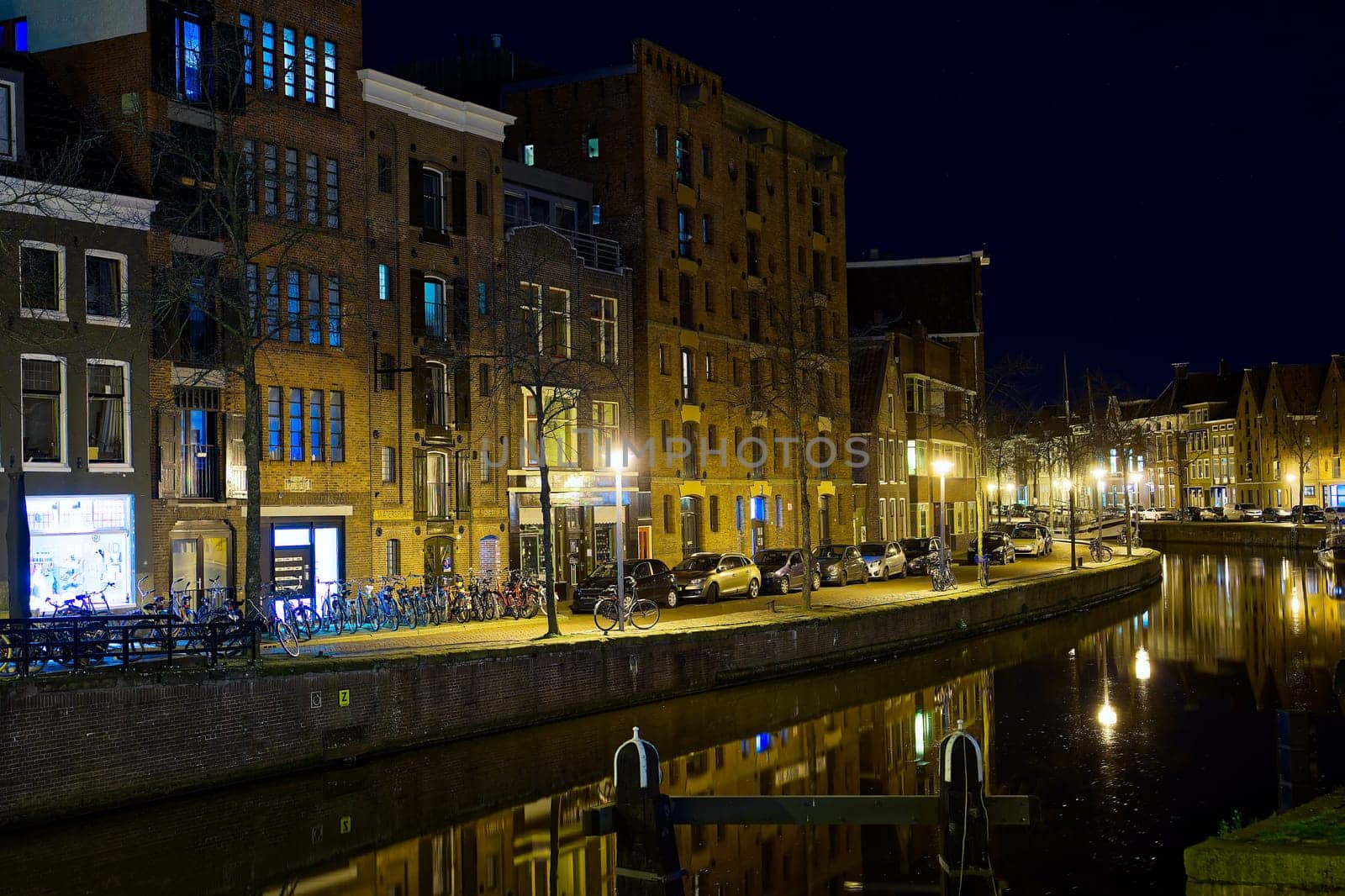 Groningen, Netherlands night Cityscape photographed at night. Groningen during a clear evening. by PhotoTime