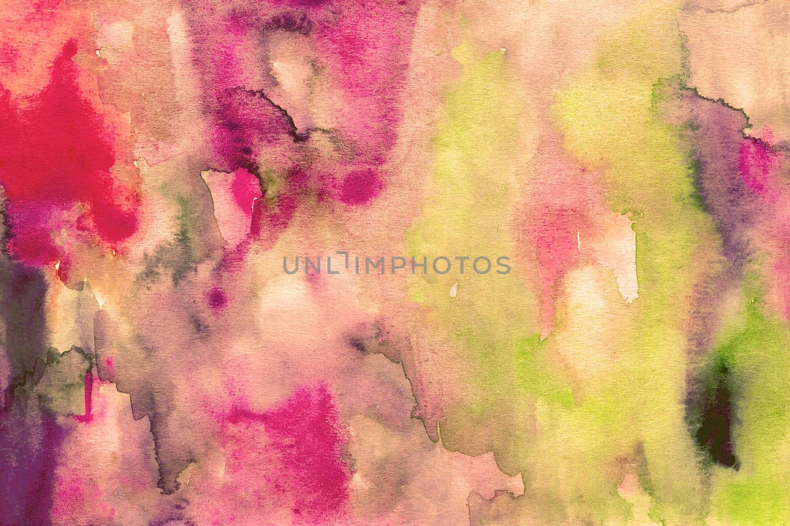 Pink yellow watercolor paper background texture