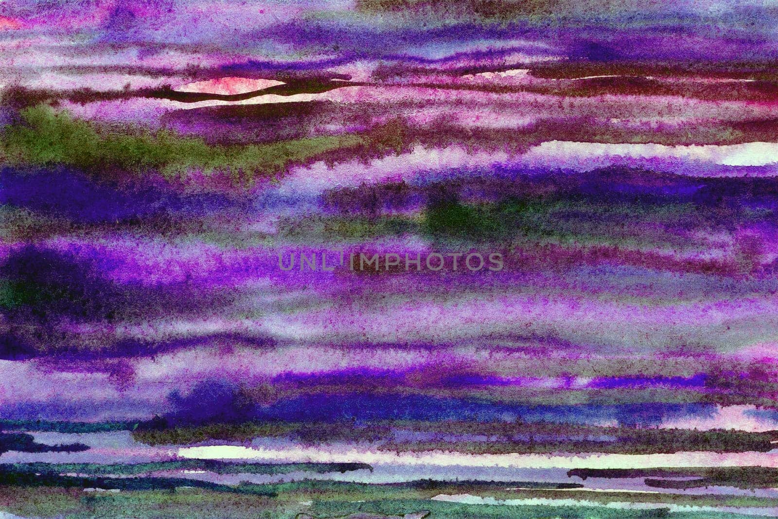 Purple-pink watercolor paper background texture