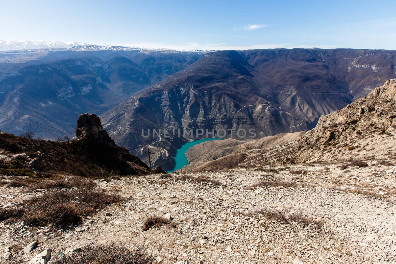 Sulak canyon. Chirkeyskaya HPP. Nature Of The Caucasus. Sights Of The CaucasusDagestan, Russia.