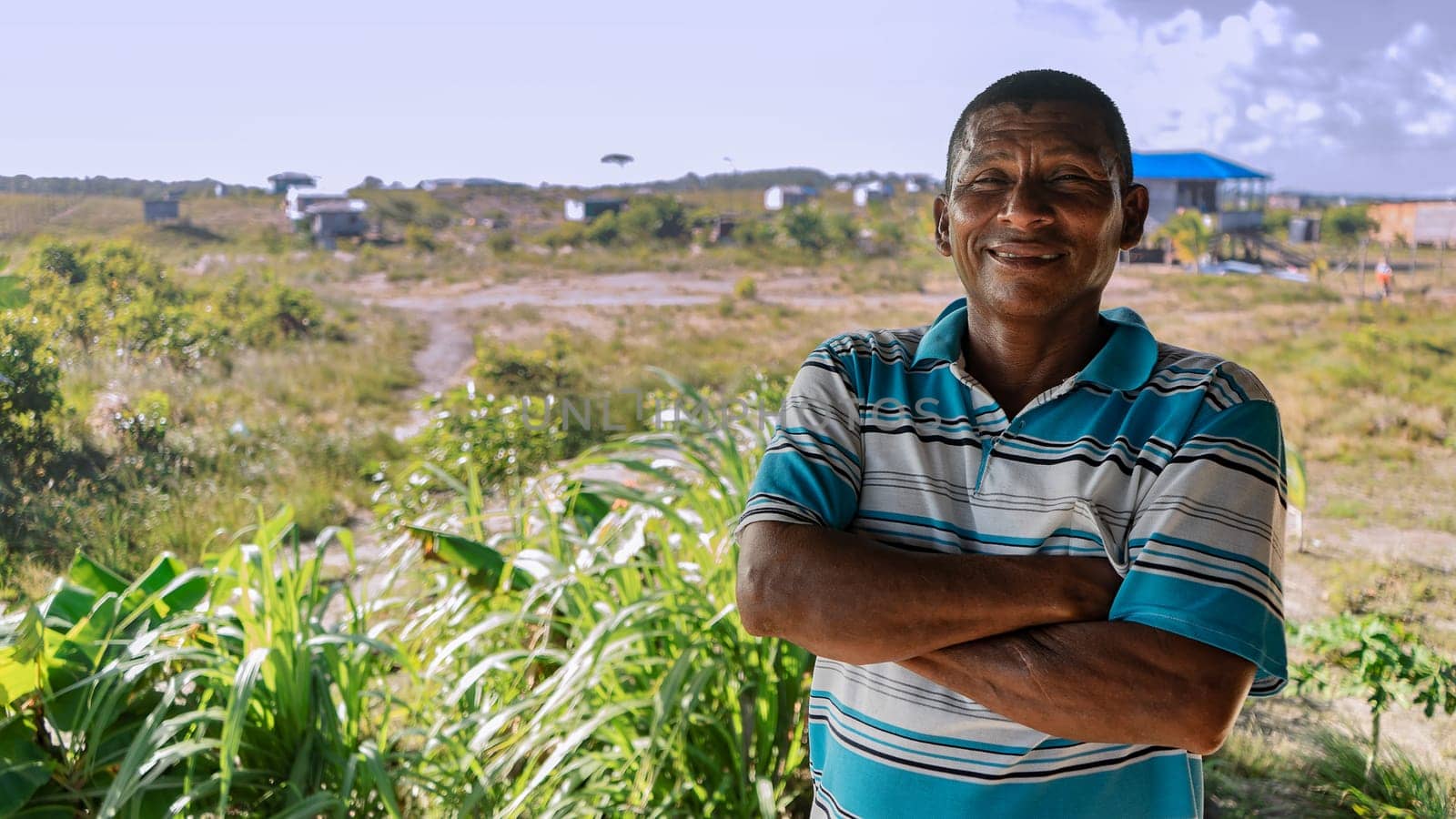 Indigenous man in front of his lands in Nicaragua's Caribbean by cfalvarez