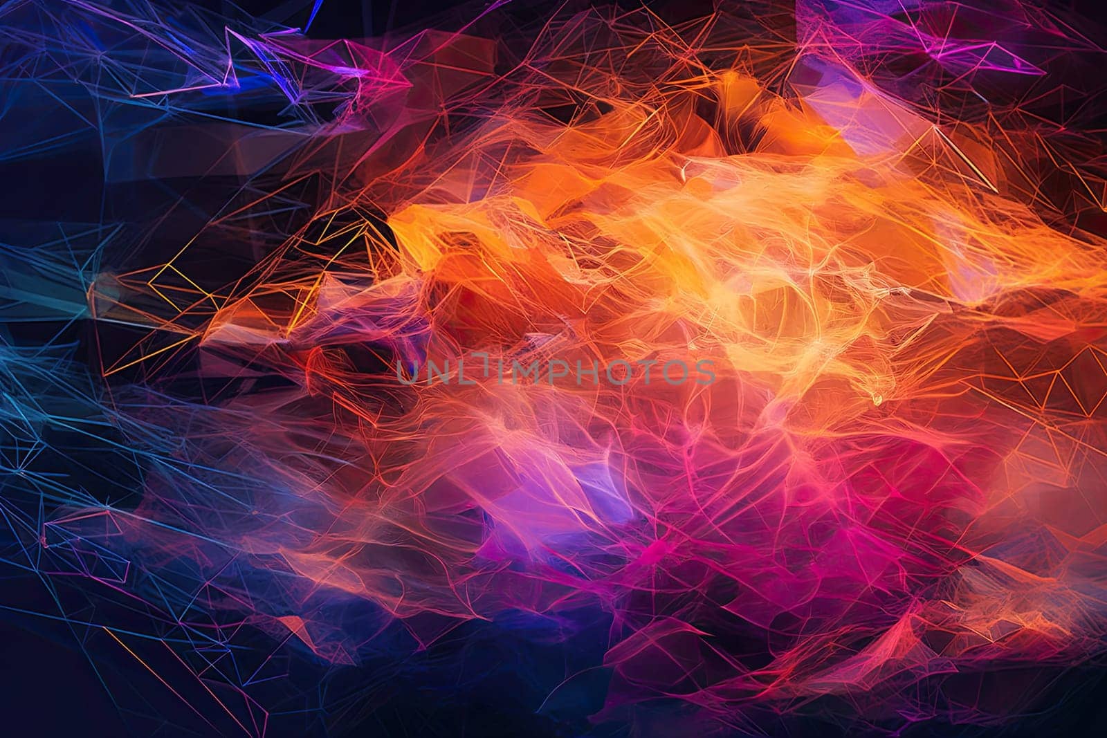 Abstract plexus-style background by cherezoff